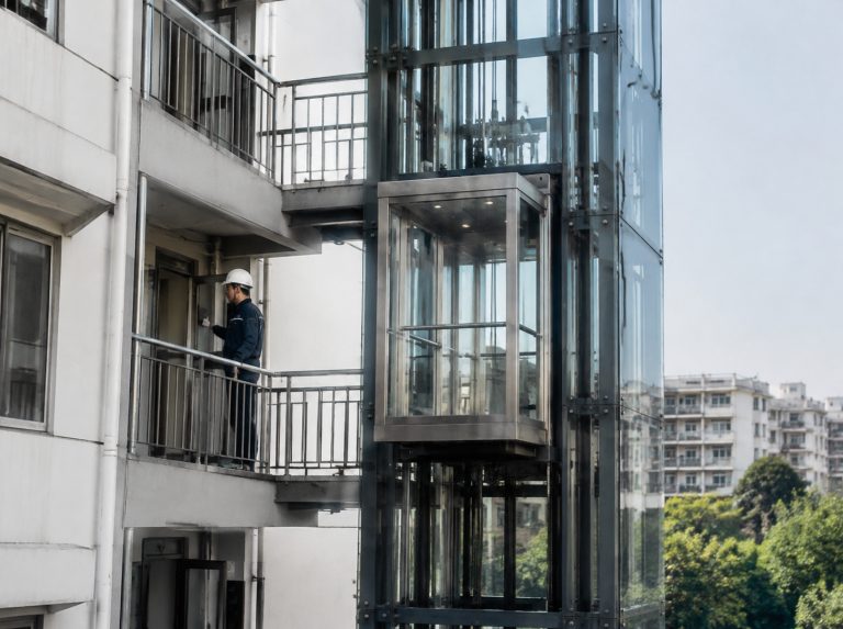 滁州旧楼加建观光电梯